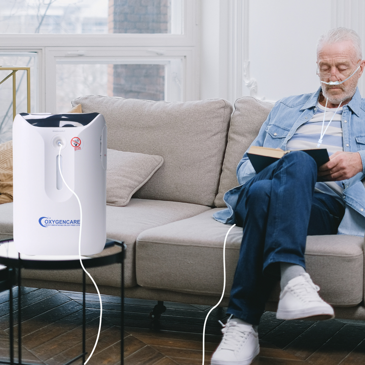 1-7L Continuous Flow Voice Function Oxygen Concentrator With Nebulizer Function - HOX-01