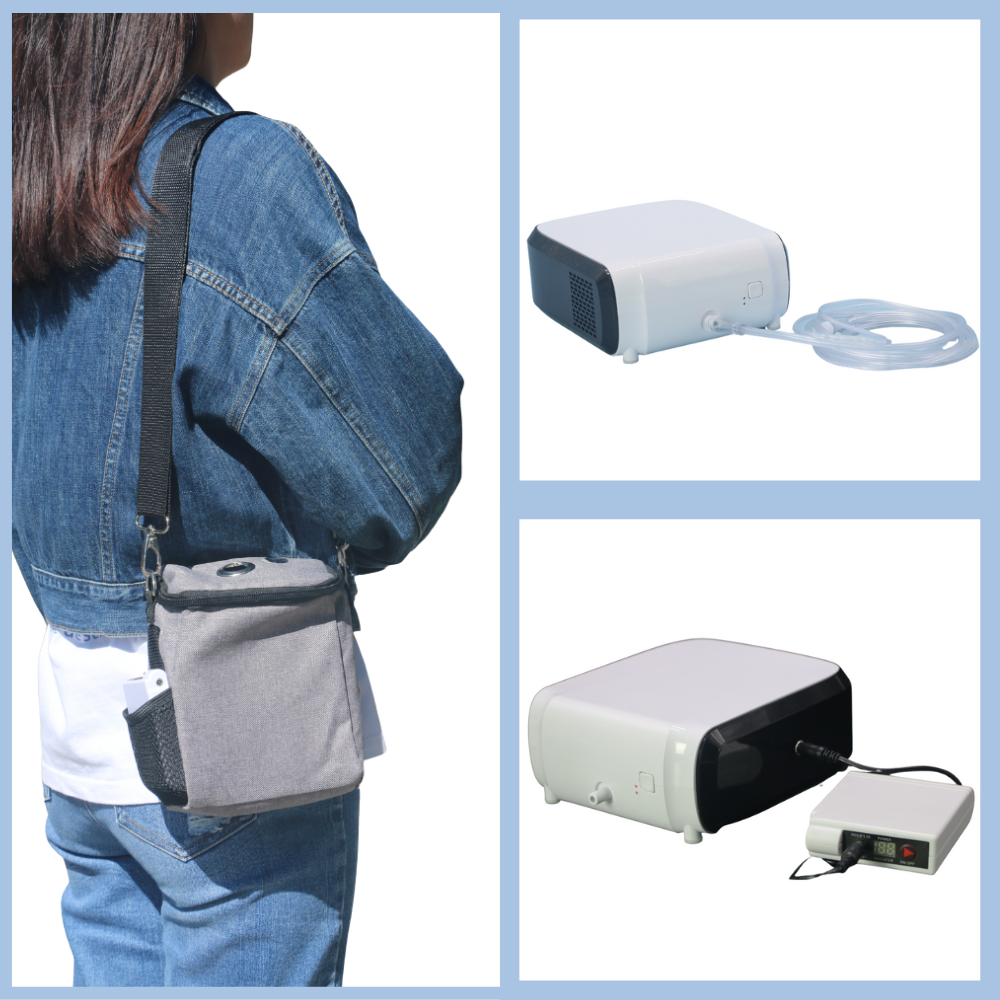 3L Portable Oxygen Concentrator Weight Only 3lbs | 2 Hours Battery O2 ...