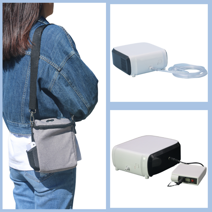 Portable 3L/min Battery Oxygen Generator With Carrying Bag HC-30M