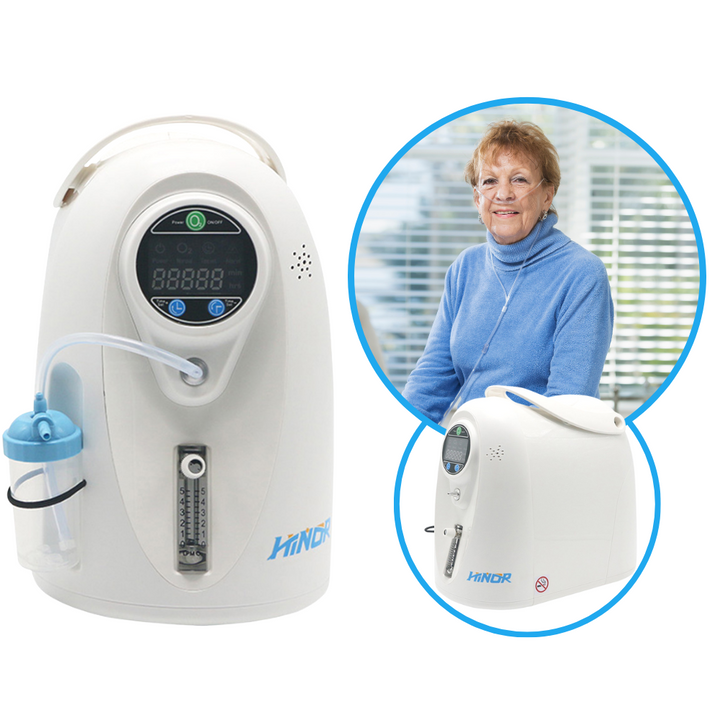 Used 1-5L Adjustable Continuous Flow Oxygen Concentrator With Timer Function POC-03C