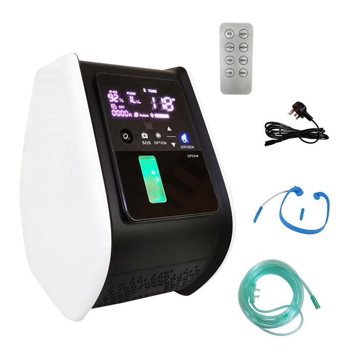 Lightweight Small Home Use Low Noise 6L Oxygen Concentrator 24/7 Continuously Work POC-01