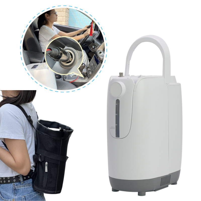 Travel Use Friendly Portable 1-7L Oxygen Concentrator Low Noise With Battery DZ-1BCW
