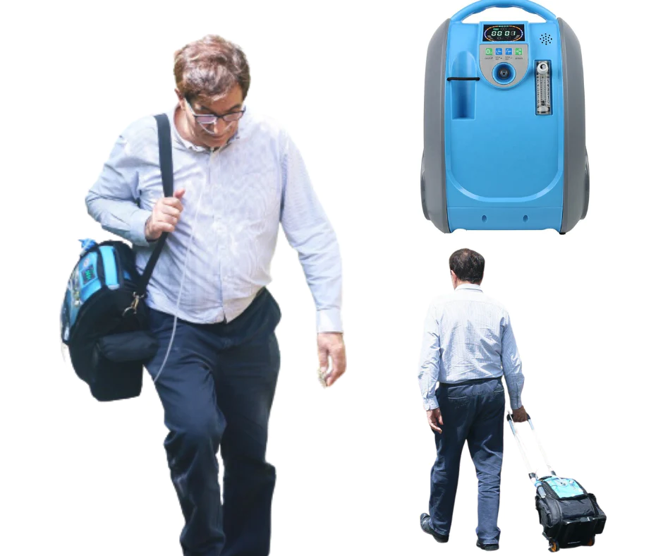 5LPM Oxygen Concentrator With 2 Hours Battery Back Up | Portable Oxygen ...