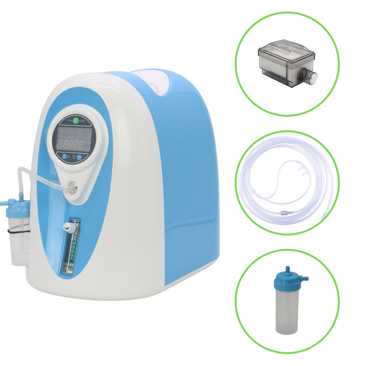1-5L Continuous Flow Oxygen Concentrator With High Purity POC-03C