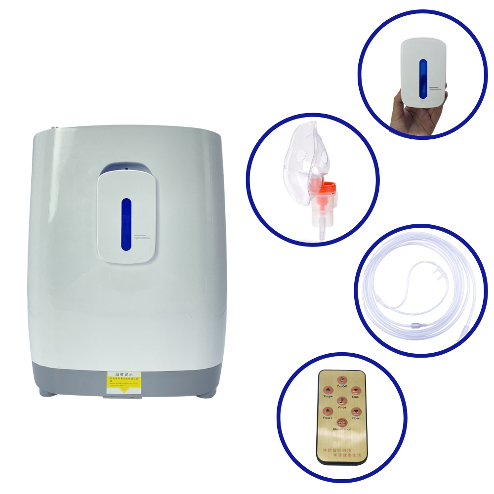 Portable Oxygen Concentrator 7 Liter With Atomization Function Low Noise - DZ-1W