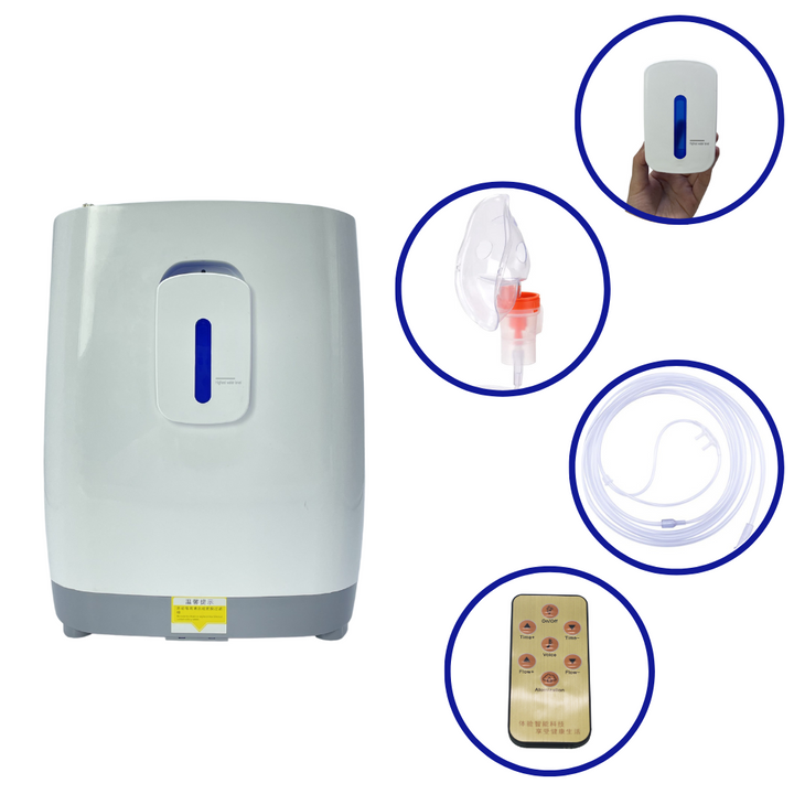 Portable Oxygen Concentrator 7 Liter With Atomization Function Low Noise - DZ-1W